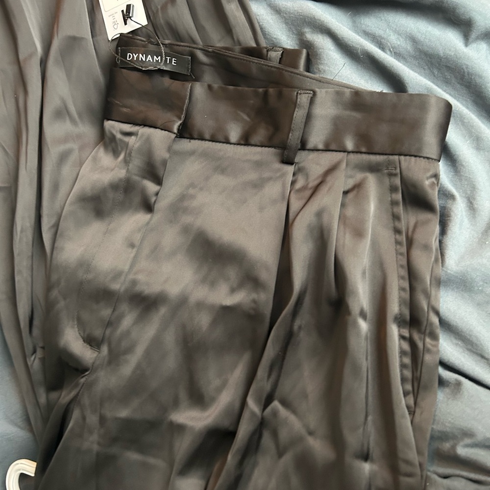 Dynamite satin cargo trousers
